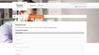 
                            10. Registrierung - telc Community