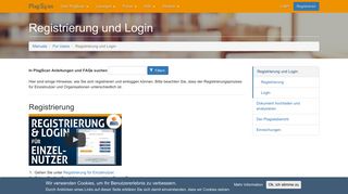 
                            3. Registrierung und Login | PlagScan