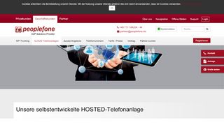 
                            4. Registrierung und Login - Virtuelle Lösung - Geschäft - peoplefone.de