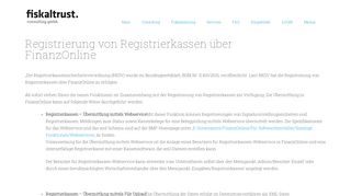 
                            6. Registrierung von Registrierkassen über FinanzOnline - fiskaltrust.