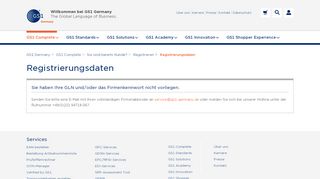
                            11. Registrierungsdaten - GS1 Germany