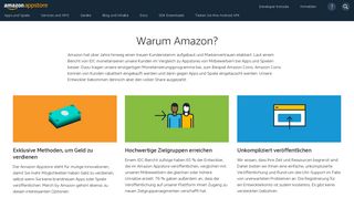 
                            4. Registrierungsvorteile | Developer-Portal für Amazon Appstore