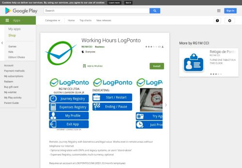 
                            6. Registro de Ponto LogPonto – Apps no Google Play