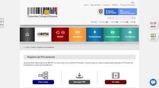 
                            11. Registro de Proveedores | Colombia Compra Eficiente