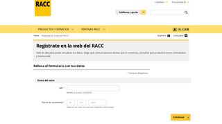 
                            3. Registro de usuario - RACC