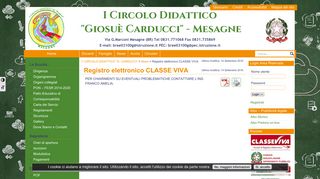 
                            11. Registro elettronico CLASSE VIVA – I° CIRCOLO DIDATTICO 