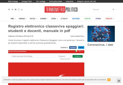 
                            2. Registro elettronico classeviva spaggiari: studenti e docenti, manuale ...