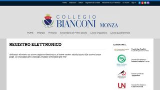 
                            2. REGISTRO ELETTRONICO | «Collegio Bianconi» • Monza