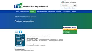 
                            7. Registro Empleadores | TSS