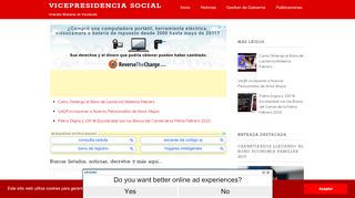 
                            11. Registro en el sitio web clap.patria.org.ve ~ VICEPRESIDENCIA SOCIAL