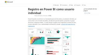 
                            2. Registro en Power BI como usuario individual - Power BI | Microsoft ...