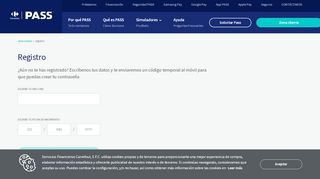 
                            4. Registro - PASS Carrefour