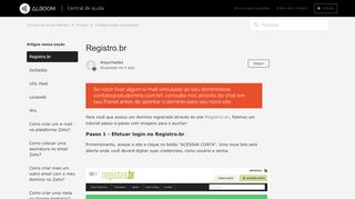 
                            13. Registro.br – Central de Ajuda Alboom