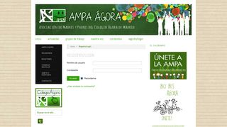 
                            3. Registro/Login - AMPA Ágora