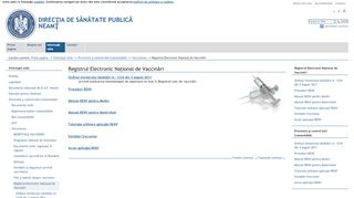 
                            8. Registrul Electronic Naţional de Vaccinări — Direcția de Sănătate ...