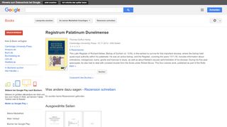 
                            10. Registrum Palatinum Dunelmense:  - Google Books-Ergebnisseite