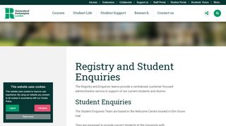 
                            8. Registry and Student Enquiries - University of Roehampton