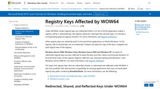 
                            8. Registry Keys Affected by WOW64 - Windows applications | Microsoft ...