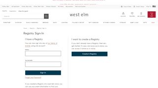 
                            8. Registry Login & Registry Sign-In | west elm