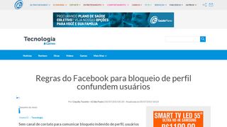 
                            12. Regras do Facebook para bloqueio de perfil confundem usuários ...