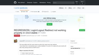 
                            5. REGRESSION: Login/Logout Redirect not working properly in 3.6.0 ...