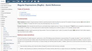 
                            8. Regular Expressions (RegEx) - Quick Reference | AutoHotkey