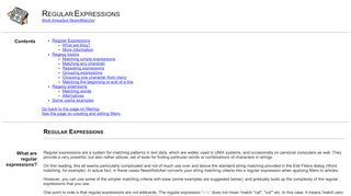 
                            1. Regular Expressions