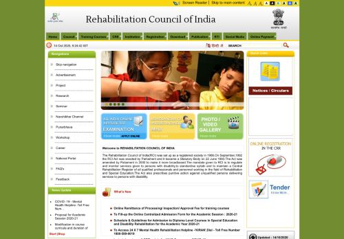 
                            1. Rehabilitation Council of India