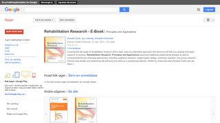 
                            10. Rehabilitation Research - E-Book: Principles and Applications