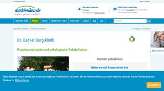 
                            12. Rehaklinik Dr. Becker Burg-Klinik auf Kurkliniken.de