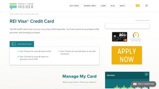 
                            5. REI Visa® Credit Card - Credit Card Insider