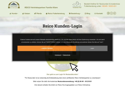 
                            5. Reico Kunden-Login | REICO Hundefutter