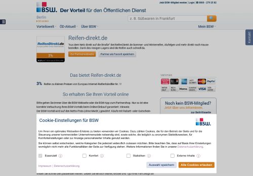 
                            9. Reifen-direkt.de: 3% Vorteil | bsw.de