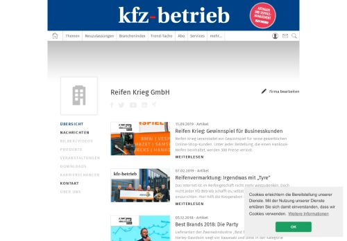 
                            6. Reifen Krieg GmbH in Neuhof - Dorfborn | Übersicht - kfz-betrieb