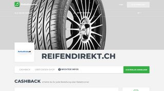 
                            8. ReifenDirekt.ch - Mehr Shops - Cashback & Gutscheine - Geld zurück ...