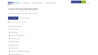 
                            6. Reinigungsstandard | ExtraSauber