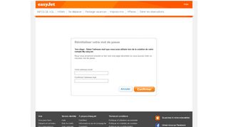 
                            6. Réinitialisation du mot de passe - Mon compte - easyjet.com