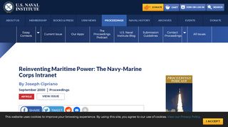 
                            10. Reinventing Maritime Power: The Navy-Marine Corps Intranet | U.S. ...