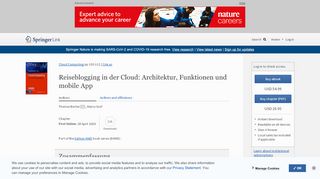 
                            10. Reiseblogging in der Cloud: Architektur, Funktionen und mobile App ...