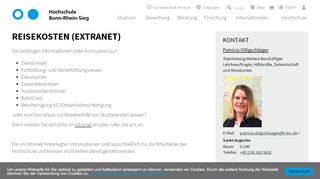 
                            7. Reisekosten (Extranet) | Hochschule Bonn-Rhein-Sieg (H-BRS)