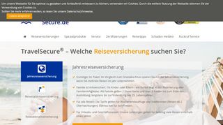 
                            13. Reiseversicherung vom TESTSIEGER TravelSecure®