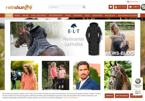 
                            2. Reitshop24 - Reitsportartikel für Reiter und Pferd - Ihr Onlineshop für ...