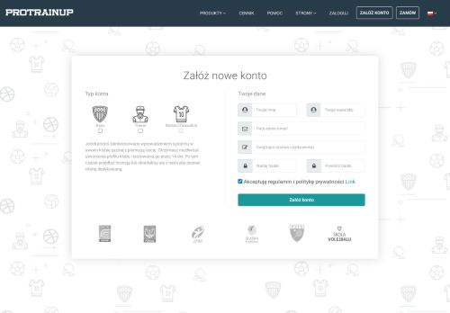 
                            8. Rejestracja - ProTrainUp - System Zarządzania Klubem