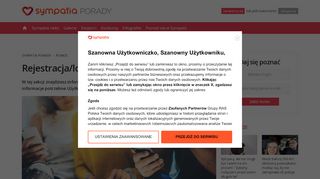 
                            5. Rejestracja/logowanie w Sympatia.pl - Sympatia Porady
