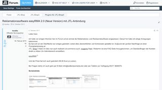 
                            11. Reklamationssoftware easyRMA 2.0 (Neue Version) mit JTL-Anbindung ...