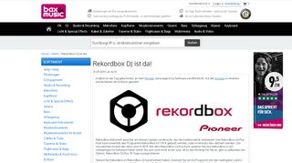 
                            10. Rekordbox DJ ist da! | Bax-shop