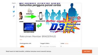 
                            9. Rekrutmen Member BRADERHUD - LOKET