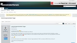 
                            4. rekursiver/geschachtelter Trigger - Entwickler-Forum