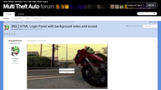 
                            9. [REL] HTML Login Panel with background video and sound - Resources ...