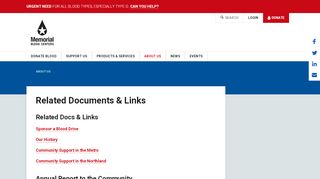 
                            9. Related Documents & Links | Memorial Blood Centers